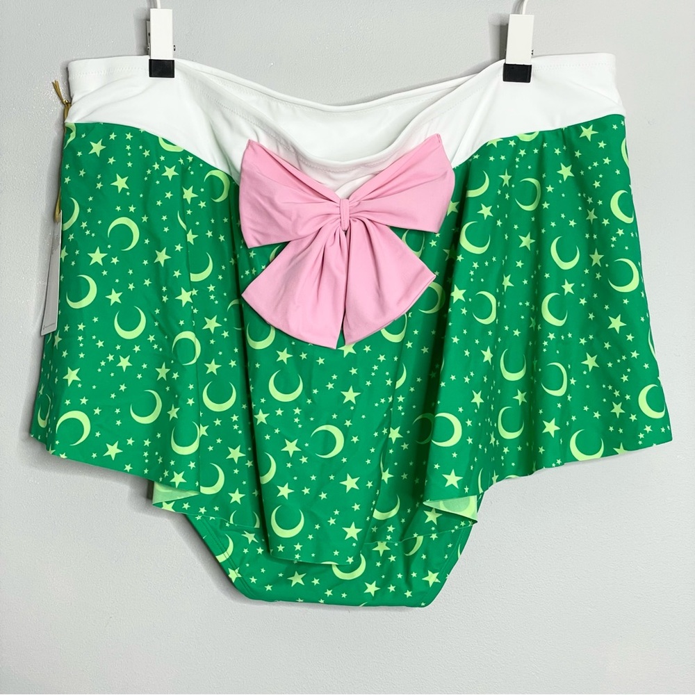 SOLD‼️ HOT TOPIC Sailor Moon Sailor Jupiter Cosplay Skirted Swim Bottom Plus - Picture 7 of 13